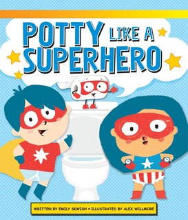 PADDED BOARD BK POTTY LIKE A SUPERHERO