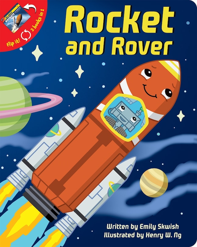 Front cover_2 Books in 1: Rocket and Rover and All about Rockets 3-2-1 Blast Off! Fun Facts about Space Vehicles