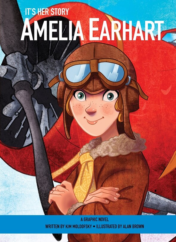 Front cover_It's Her Story Amelia Earhart a Graphic Novel