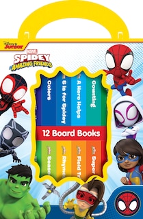 Front cover_Disney Junior Marvel Spidey and His Amazing Friends: 12 Board Books
