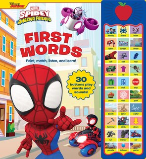 Front cover_Disney Junior Marvel Spidey and His Amazing Friends: First Words Sound Book