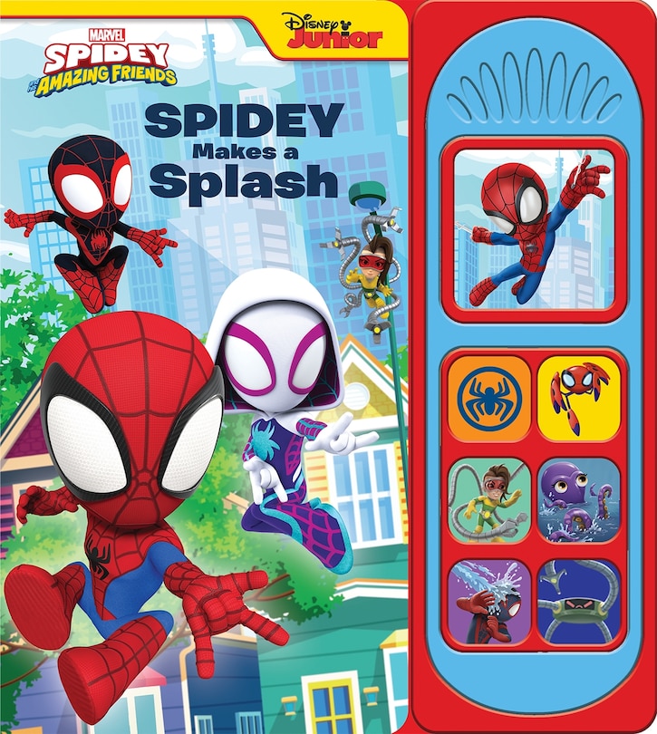 Front cover_Disney Junior Marvel Spidey and His Amazing Friends: Spidey Makes a Splash Sound Book