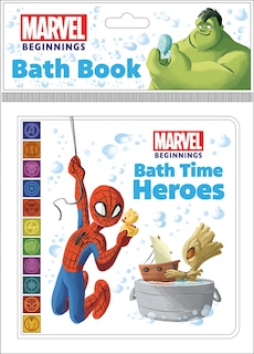 Couverture_Marvel Beginnings: Bath Time Heroes Bath Book