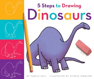 Front cover_5 Steps to Drawing Dinosaurs