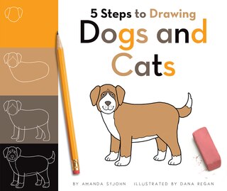 Front cover_5 Steps to Drawing Dogs and Cats