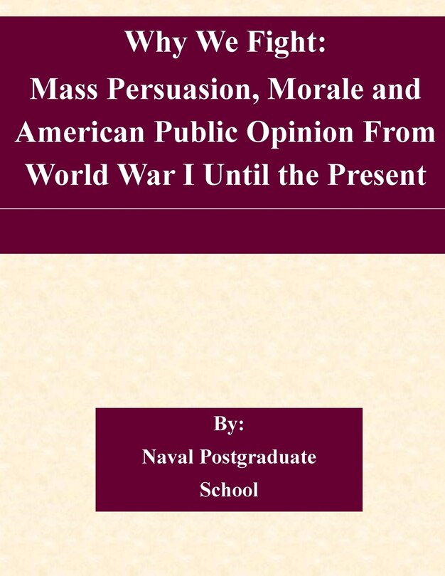 Front cover_Why We Fight
