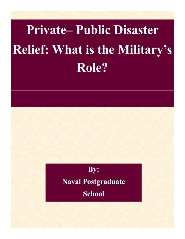 Front cover_Private- Public Disaster Relief