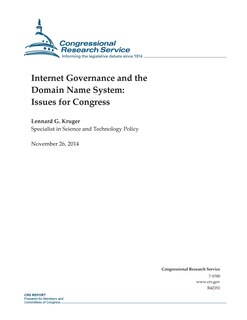 Front cover_Internet Governance and the Domain Name System