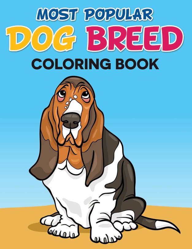 Front cover_Most Popular Dog Breed Coloring Book