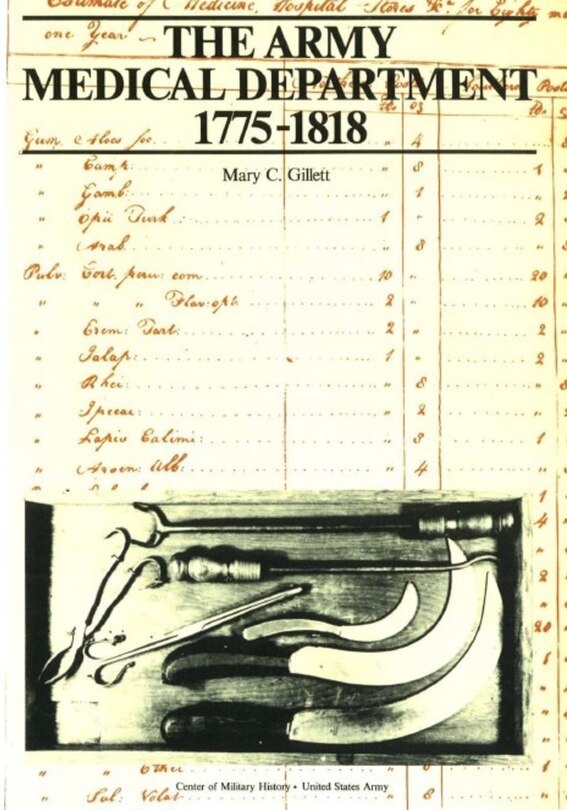 Front cover_The Army Medical Department, 1775-1818