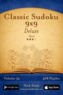 Couverture_Classic Sudoku 9x9 Deluxe - Hard - Volume 54 - 468 Logic Puzzles