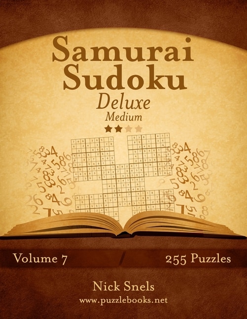Couverture_Samurai Sudoku Deluxe - Medium - Volume 7 - 255 Logic Puzzles