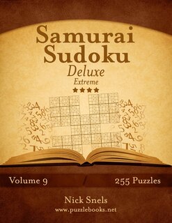 Front cover_Samurai Sudoku Deluxe - Extreme - Volume 9 - 255 Logic Puzzles