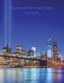 Couverture_Skylines Of The United States Coloring Book