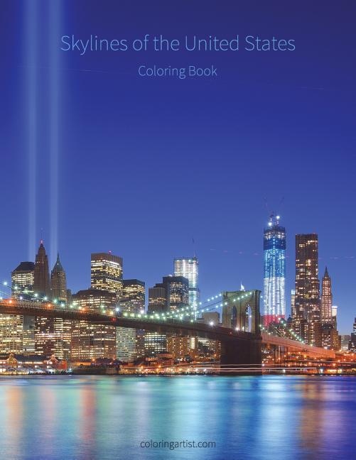 Couverture_Skylines Of The United States Coloring Book