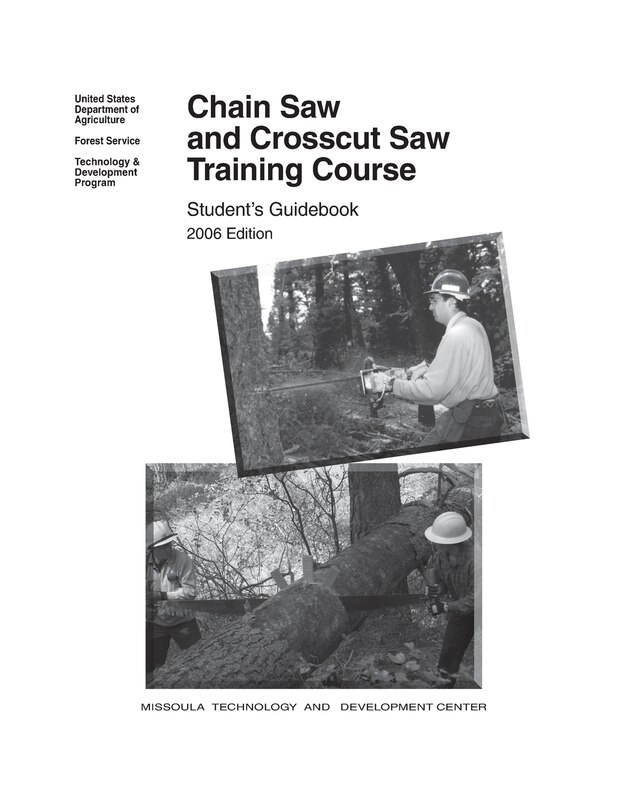 Front cover_Chain Saw and Crosscut Saw Training Course