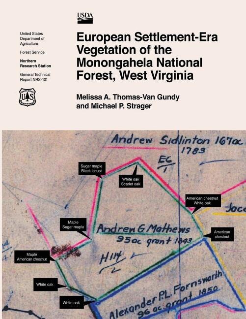 Front cover_European Settlement-Era Vegetation of the Monogahela National Forest, West Virginia