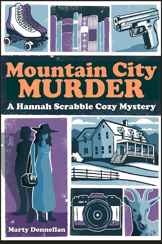 Front cover_Mountain City Murder - A Hannah Scrabble Cozy Mystery, LARGE PRINT EDITION