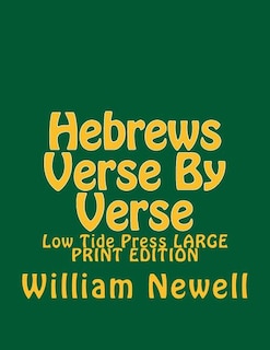 Front cover_Hebrews Verse By Verse