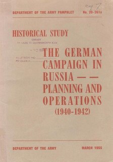 Front cover_The German Campaign in Russia