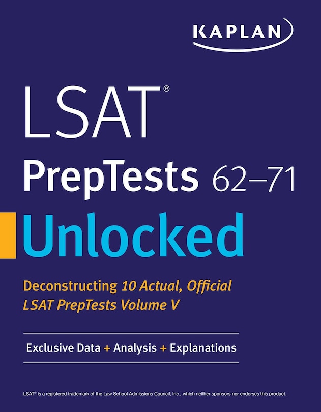 Front cover_LSAT PrepTests 62-71 Unlocked