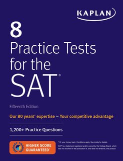 Front cover_8 Practice Tests for the SAT