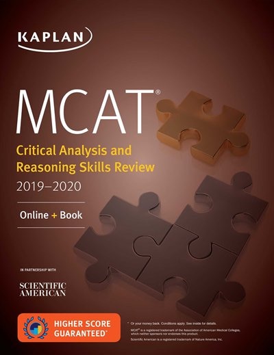 Front cover_MCAT Critical Analysis and Reasoning Skills Review 2019-2020