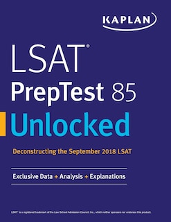 Front cover_LSAT PrepTest 85 Unlocked