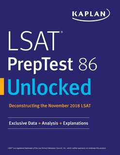 Front cover_LSAT PrepTest 86 Unlocked