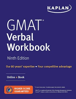 Gmat Verbal Workbook: Over 200 Practice Questions + Online