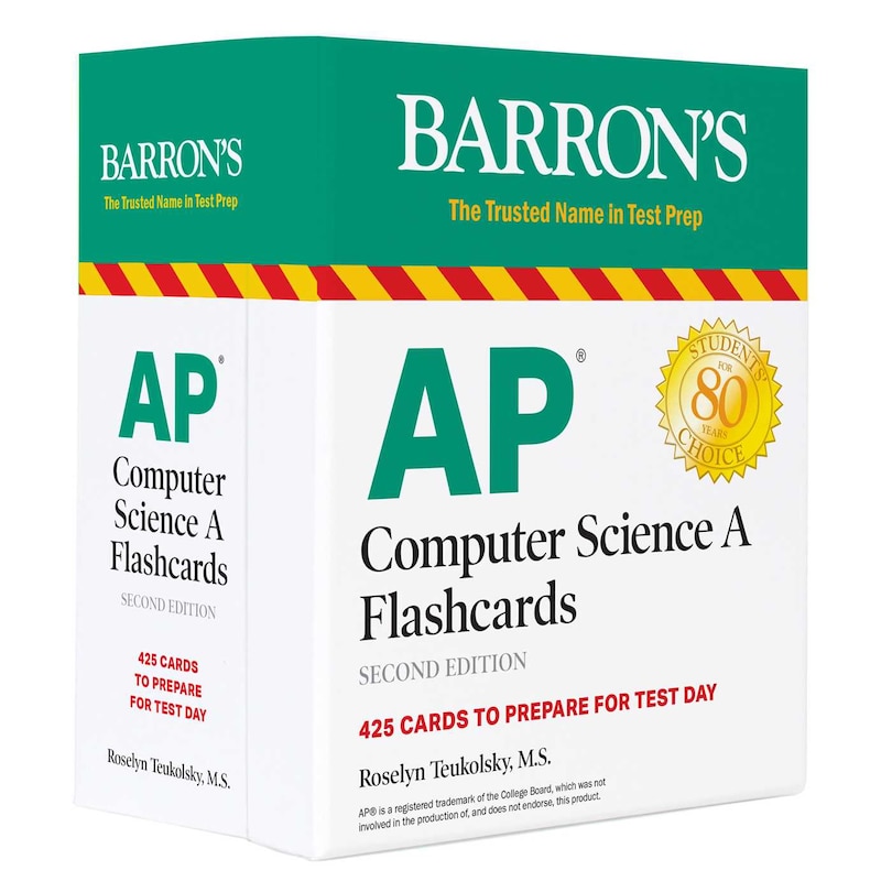 AP Computer Science A Flashcards: 425 Cards to Prepare for Test Day: 425 Cards to Prepare for Test Day