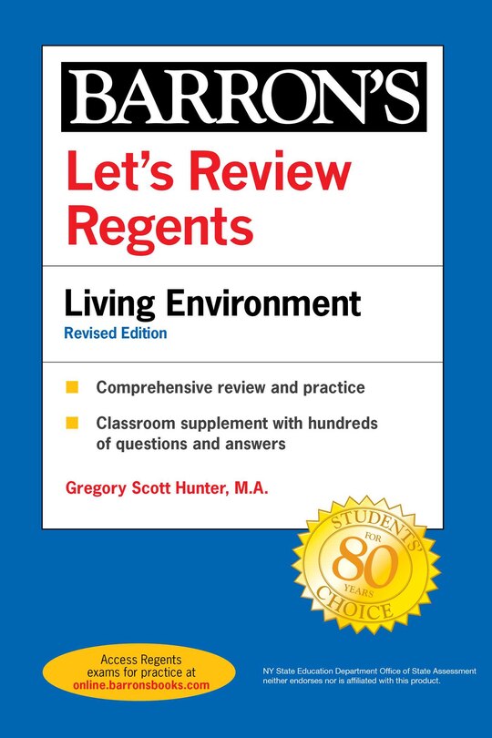 Front cover_Let's Review Regents: Living Environment Revised Edition