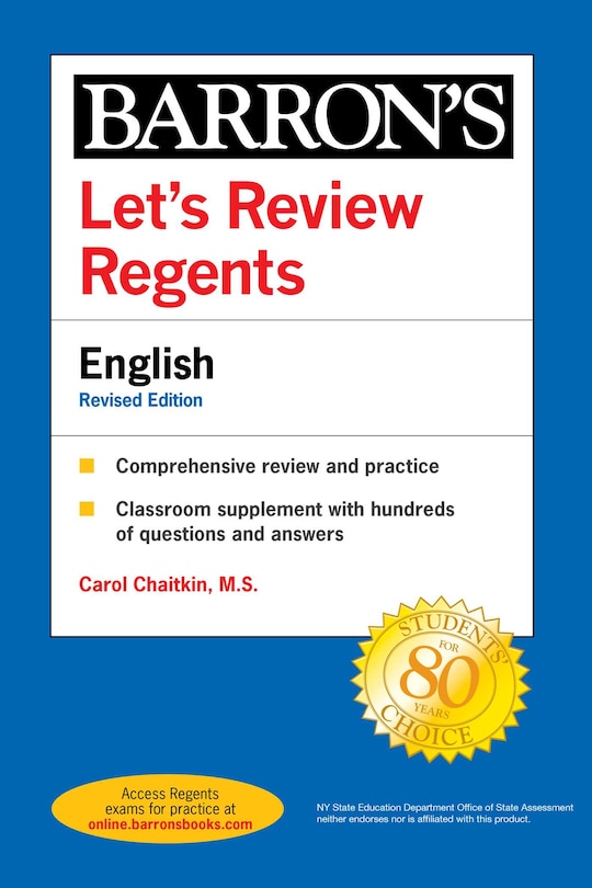Front cover_Let's Review Regents: English Revised Edition