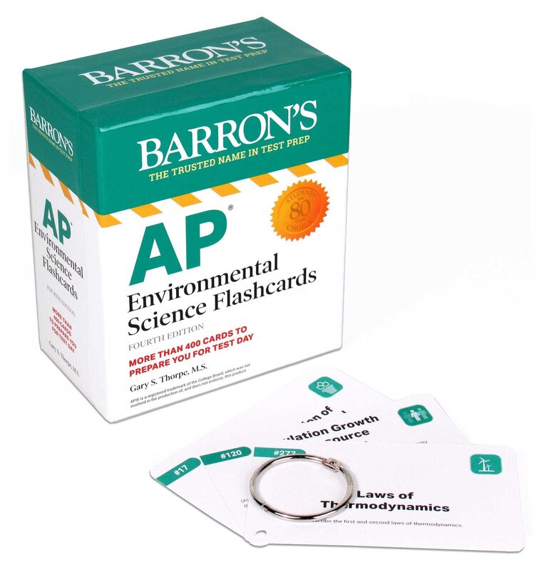 Front cover_Ap Environmental Science Flashcards, Fourth Edition: Up-to-date Review + Sorting Ring For Custom Study