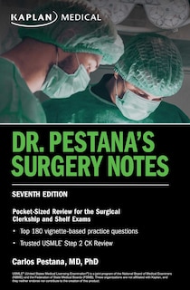 Front cover_Dr. Pestana's Surgery Notes, Seventh Edition: Pocket-Sized Review for the Surgical Clerkship and Shelf Exams