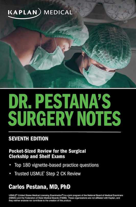 Front cover_Dr. Pestana's Surgery Notes, Seventh Edition: Pocket-Sized Review for the Surgical Clerkship and Shelf Exams
