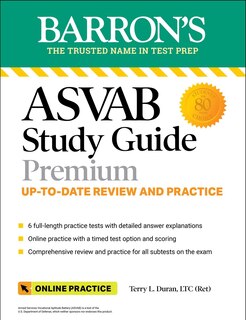 Couverture_Asvab Study Guide Premium: 6 Practice Tests  + Comprehensive Review + Online Practice
