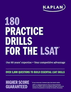 Couverture_180 Practice Drills for the LSAT: Over 5,000 questions to build essential LSAT skills