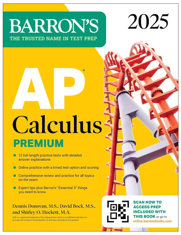 AP Calculus Premium, 2024: 12 Practice Tests + Comprehensive Review + Online Practice