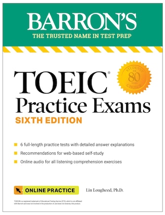 TOEIC Practice Exams: 6 Practice Tests + Online Audio, Sixth Edition