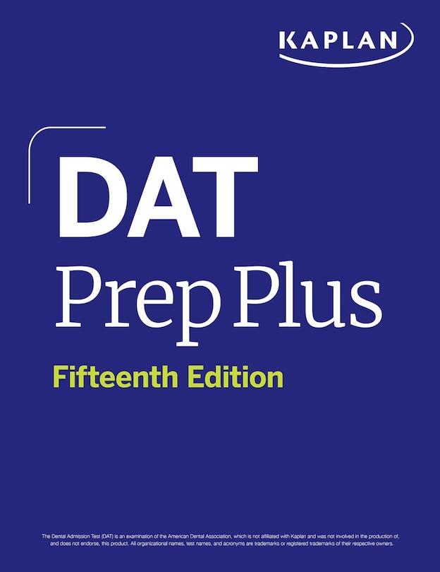 Front cover_DAT Prep Plus, Fifteenth Edition (2025): Includes 12 Pages of Full Color Study Sheets + Online Access to 2 Full Length Practice Tests + 600+ Practice Questions