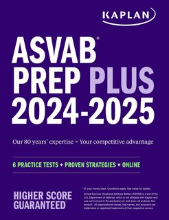 Front cover_ASVAB Prep Plus 2024-2025: 6 Practice Tests + Proven Strategies + Online + Video