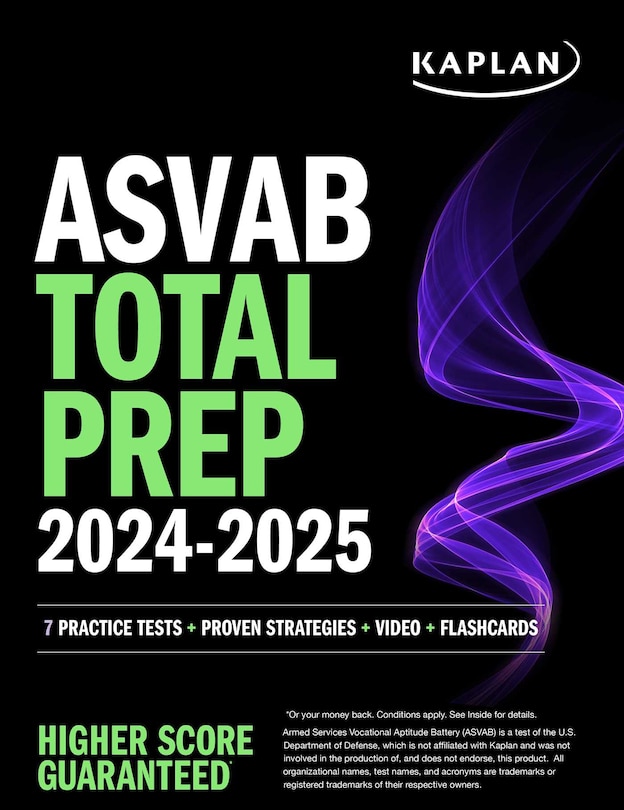 Front cover_ASVAB Total Prep 2024-2025: 7 Practice Tests + Proven Strategies + Video + Flashcards