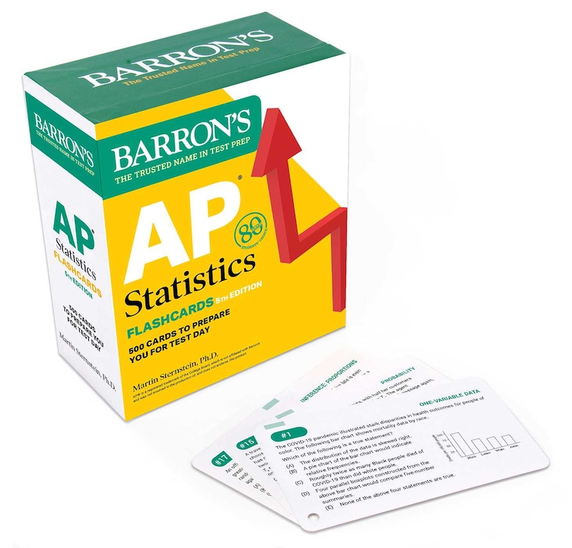 AP Statistics Flashcards, Fifth Edition: Up-to-Date Practice