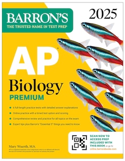 Front cover_AP Biology Premium, 2025: Prep Book with 6 Practice Tests + Comprehensive Review + Online Practice
