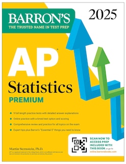 AP Statistics Premium, 2025: Prep Book with 9 Practice Tests + Comprehensive Review + Online Practice