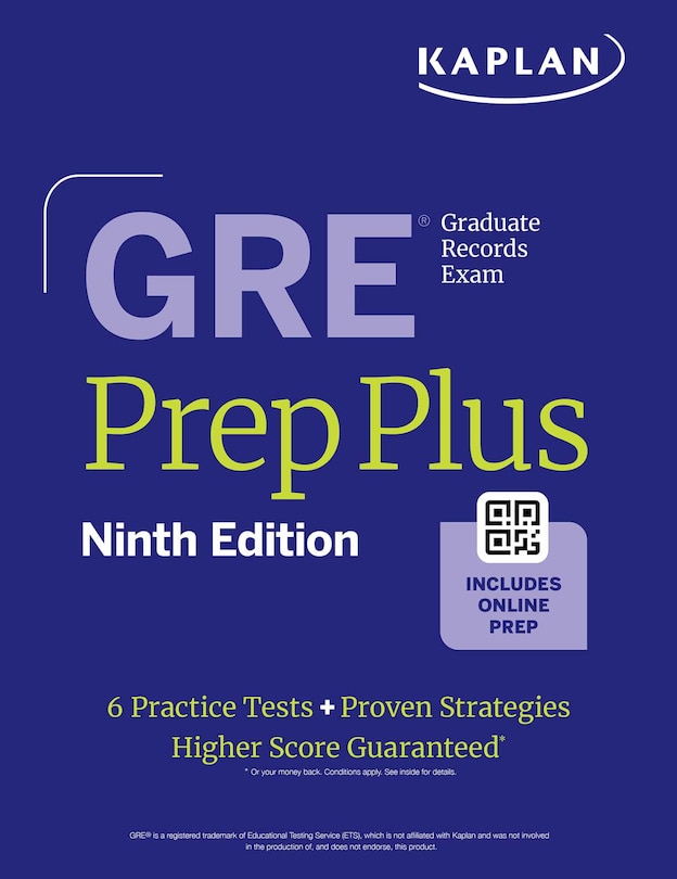 Front cover_GRE Prep Plus, Ninth Edition (2025): Includes 6 Practice Tests, 1500+ Practice Questions + Online Access to a 500+ Question Bank, Video Tutorials, and Live Class Sessions