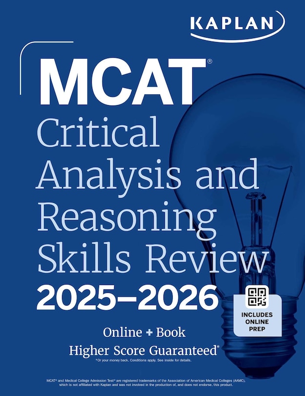 MCAT Critical Analysis and Reasoning Skills Review 2025-2026: Online + Book