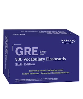 Front cover_GRE Vocabulary Flashcards, Sixth Edition + Online Access to Review Your Cards, a Practice Test, and Video Tutorials
