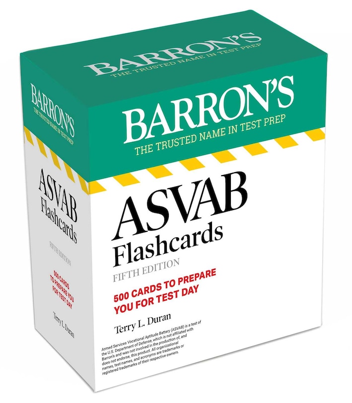 Couverture_ASVAB Flashcards Fifth Edition: 500 Cards with Up-to-date Practice